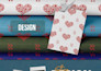 professional hand drawn textile pattern design
